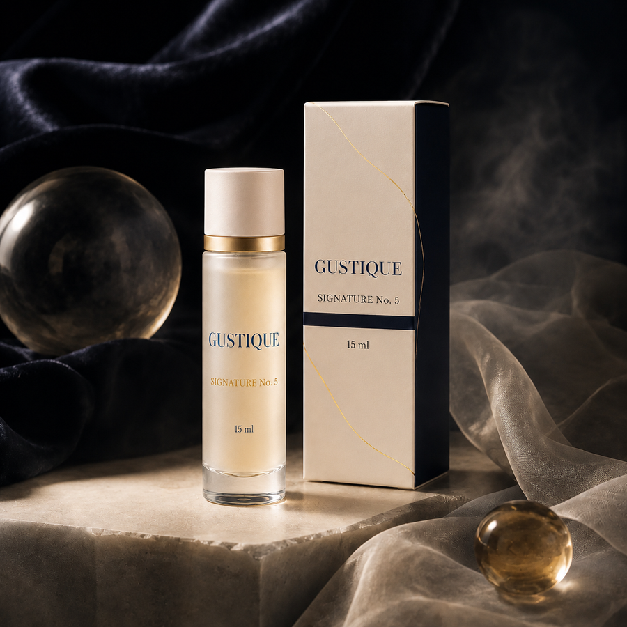 Flascó i embalatge GUSTIQUE Signature No. 5 15 ml